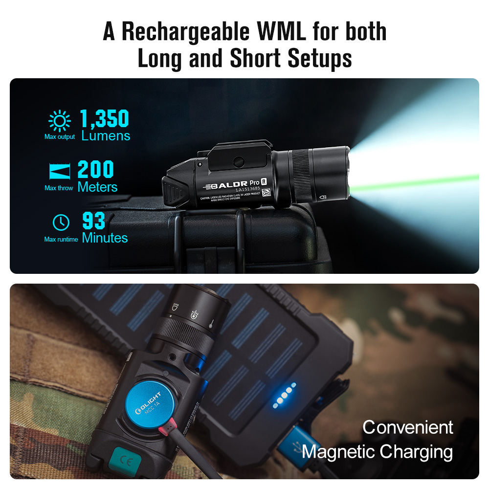 BALDR PRO - LINTERNA TACTICA Y LASER DE LARGO ALCANCE - BRONCE - Imagen 5