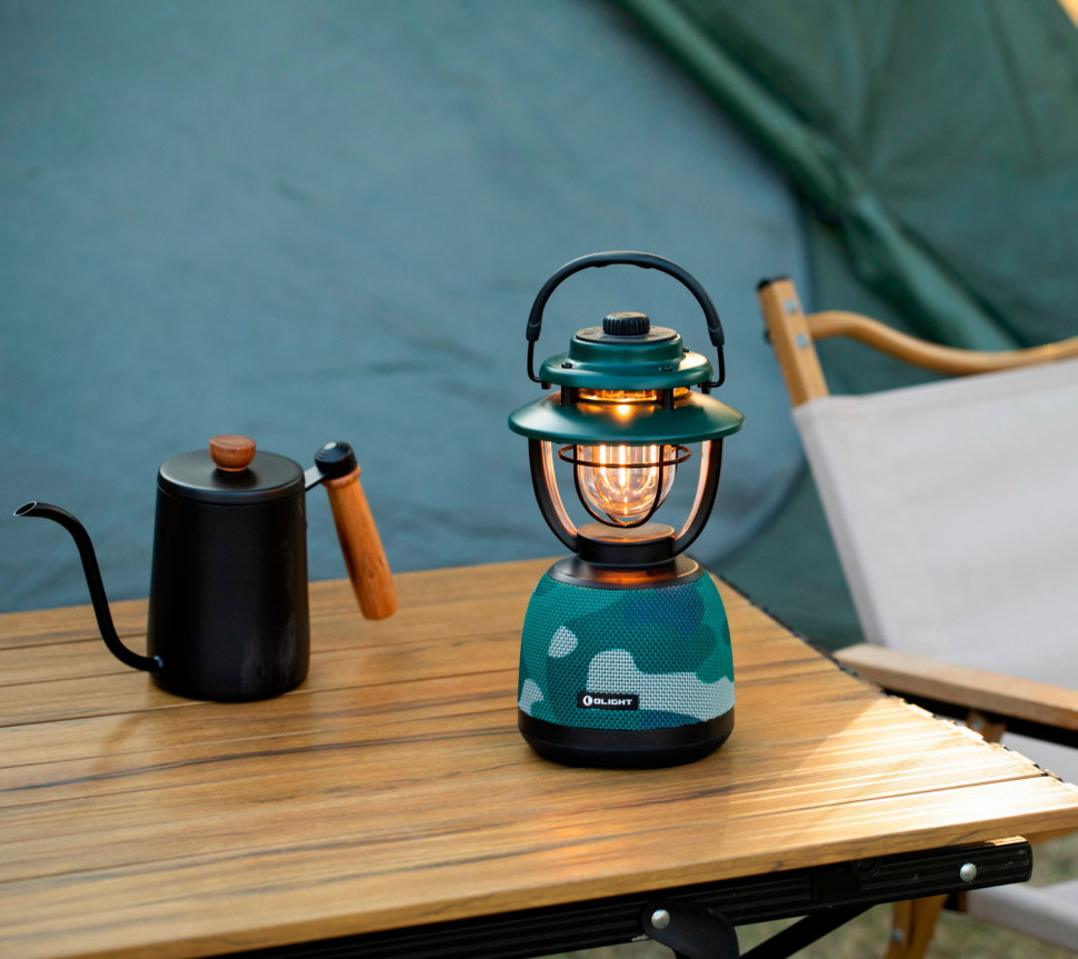 LAMPARA OLANTERN MUSIC-RECARGABLE-POWERBANK, LUZ DUAL - CAMO - Imagen 2