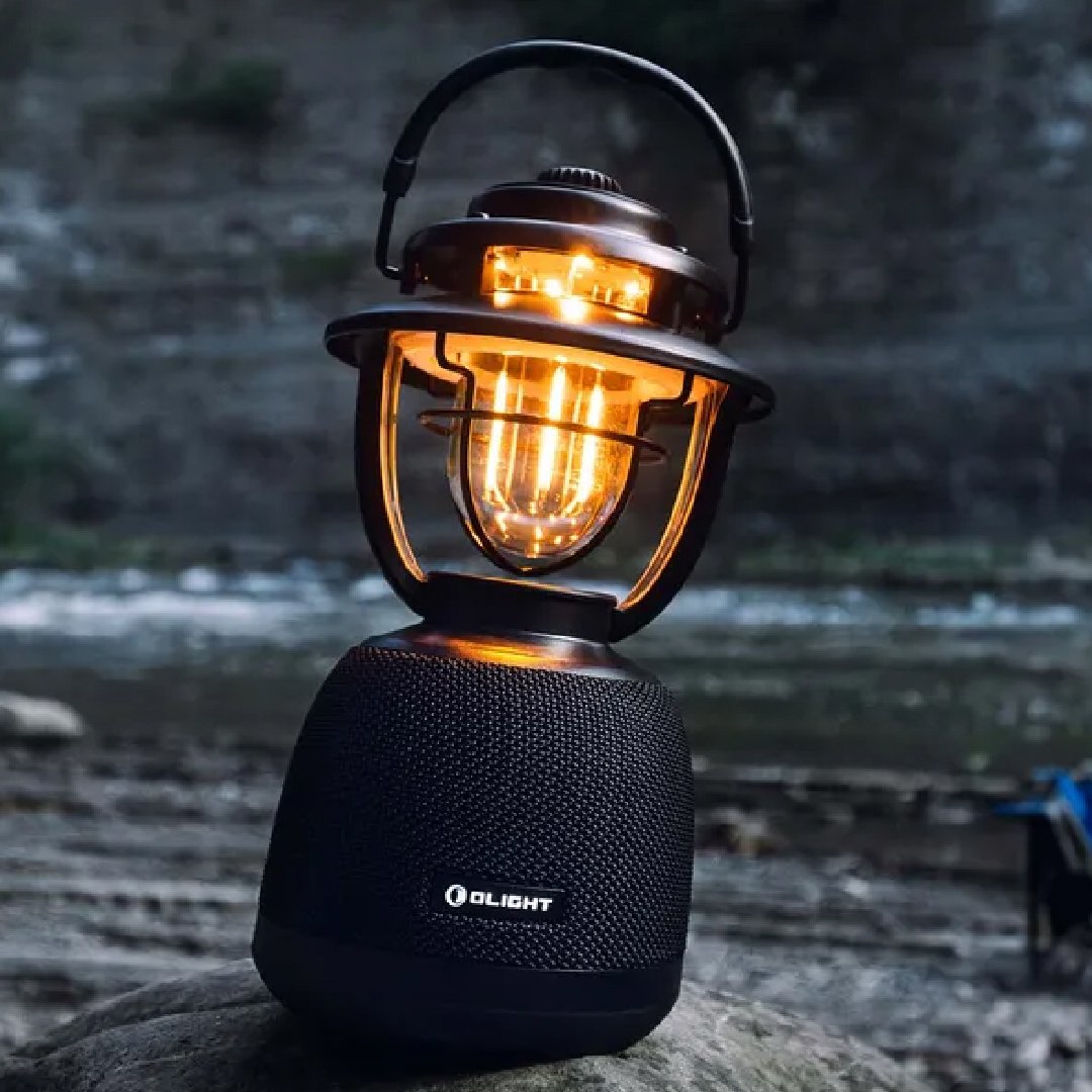 LAMPARA OLANTERN MUSIC-RECARGABLE-POWERBANK, LUZ DUAL - NEGRA - Imagen 3