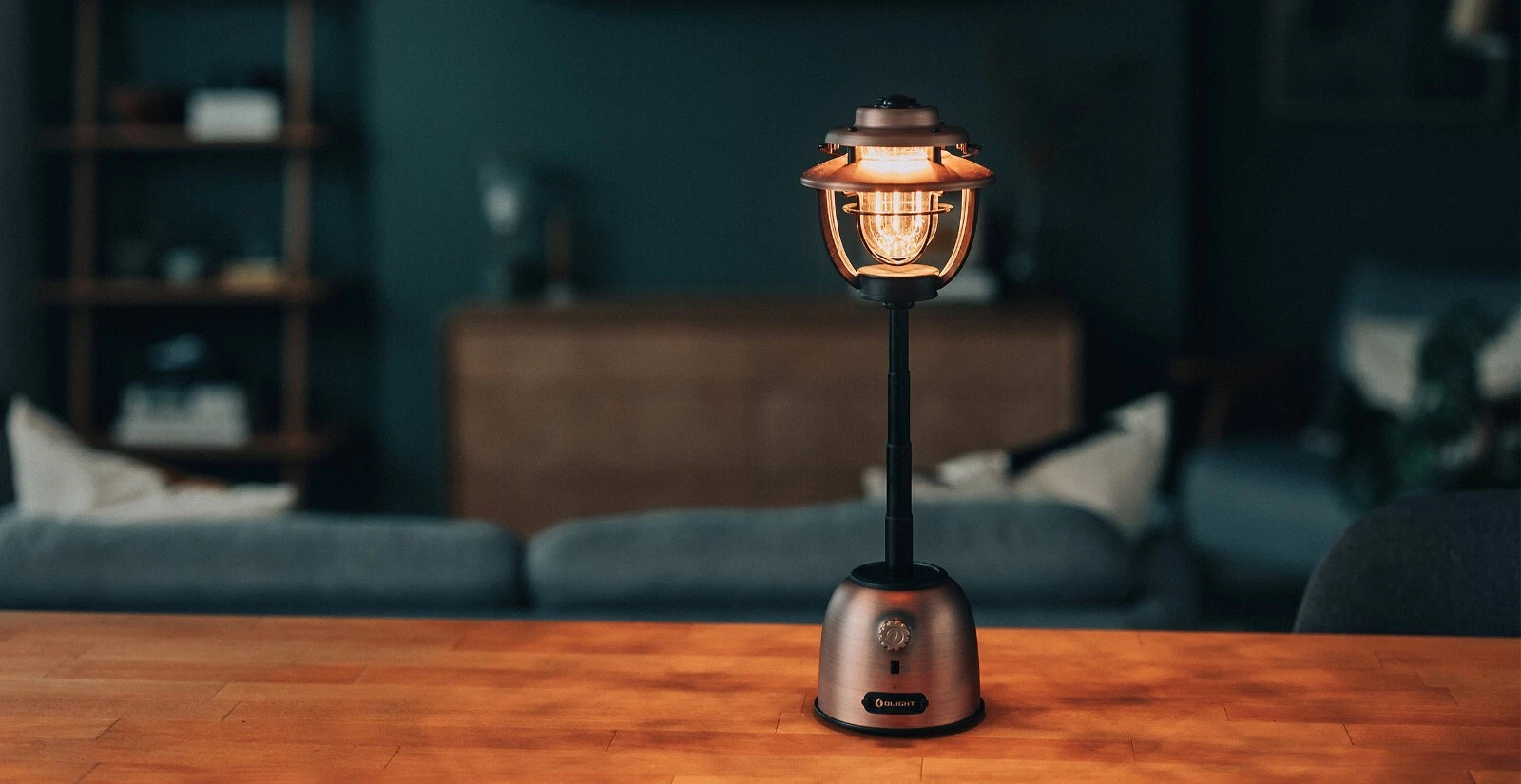 Olantern Stretch Linterna de Camping Regulable en Altura - color cobre - Imagen 2