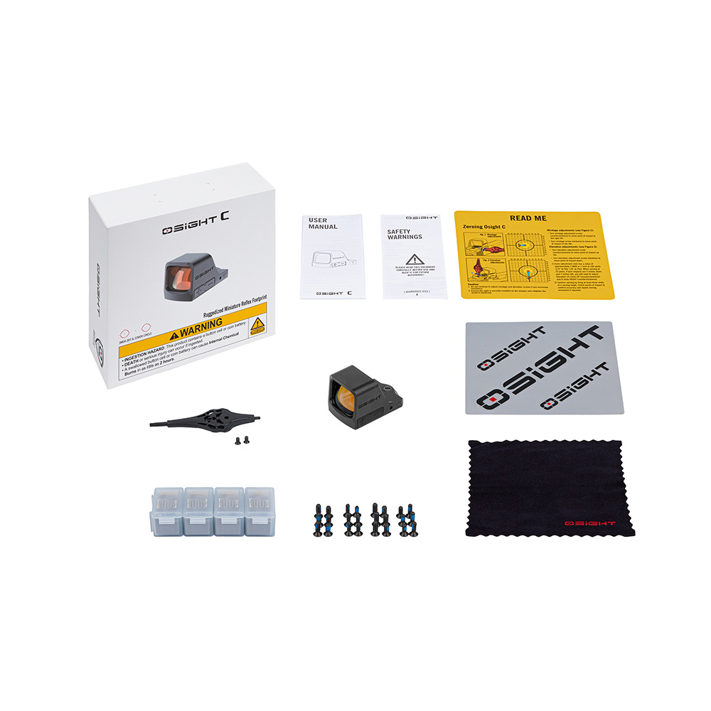 OSIGHT C, MIRA ELECTRONICA, PUNTO ROJO, AUTO ON/OFF - COLOR NEGRA - Imagen 5