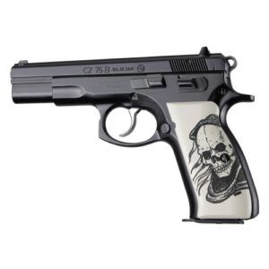 CACHA HOGUE CZ75 75B MARFIL CONCHA NACAR - LA MUERTE LISO ANODIZADO (75026)