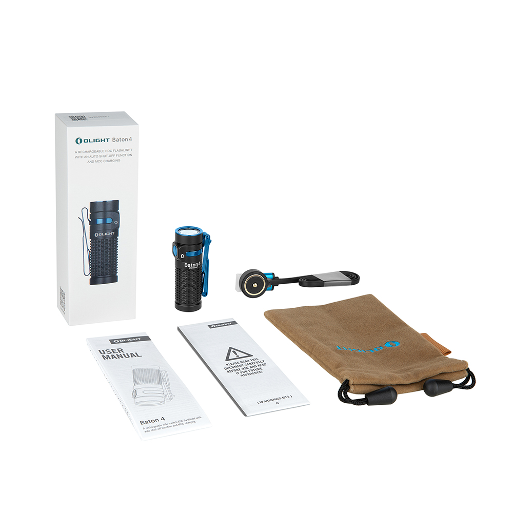 Baton 4 mini linterna de clip magnetica EDC potente - color negro - Imagen 6