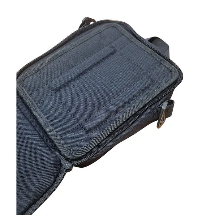 BOLSA TACTICA MAGNETICA - PORTA PISTOLA GRANDE/SEMI SIN SEGURO NYLON - COLOR NEGRA - Imagen 4