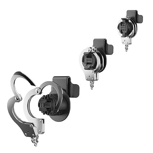 PORTA GRILLETES - EXTERNO DE CLIP CON SEGURO - COLOR NEGRO - Imagen 2