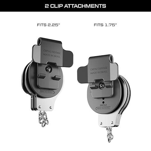 PORTA GRILLETES - EXTERNO DE CLIP CON SEGURO - COLOR NEGRO - Imagen 3