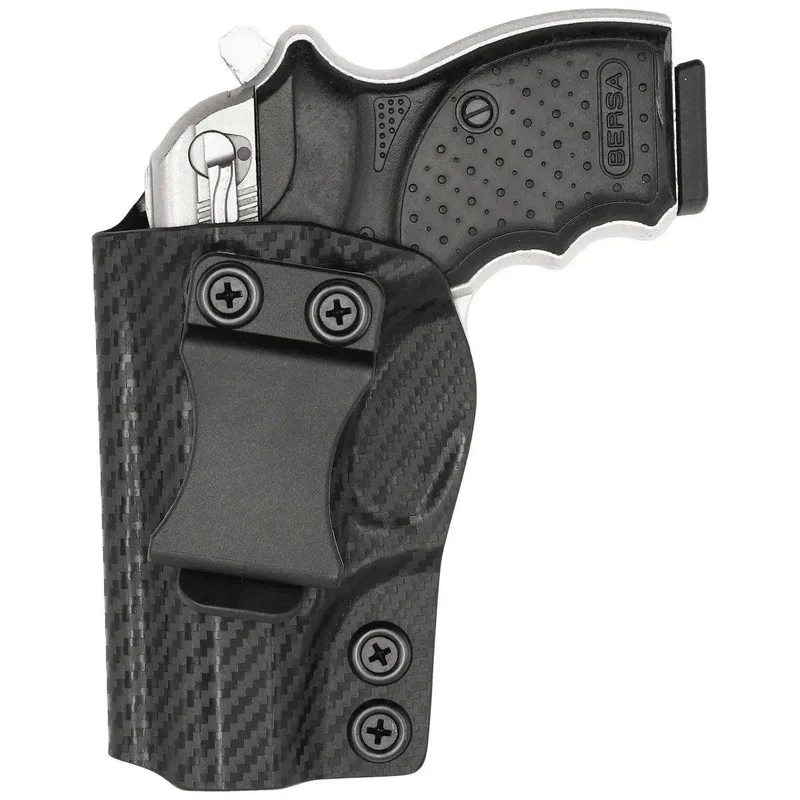 FUNDA ROUNDED PARA BERSA THUNDER 380CC INTERNA CLIP AL CINCHO FIBRA DE CARBON MATERIAL KYDEX (03.010.027) - Imagen 2