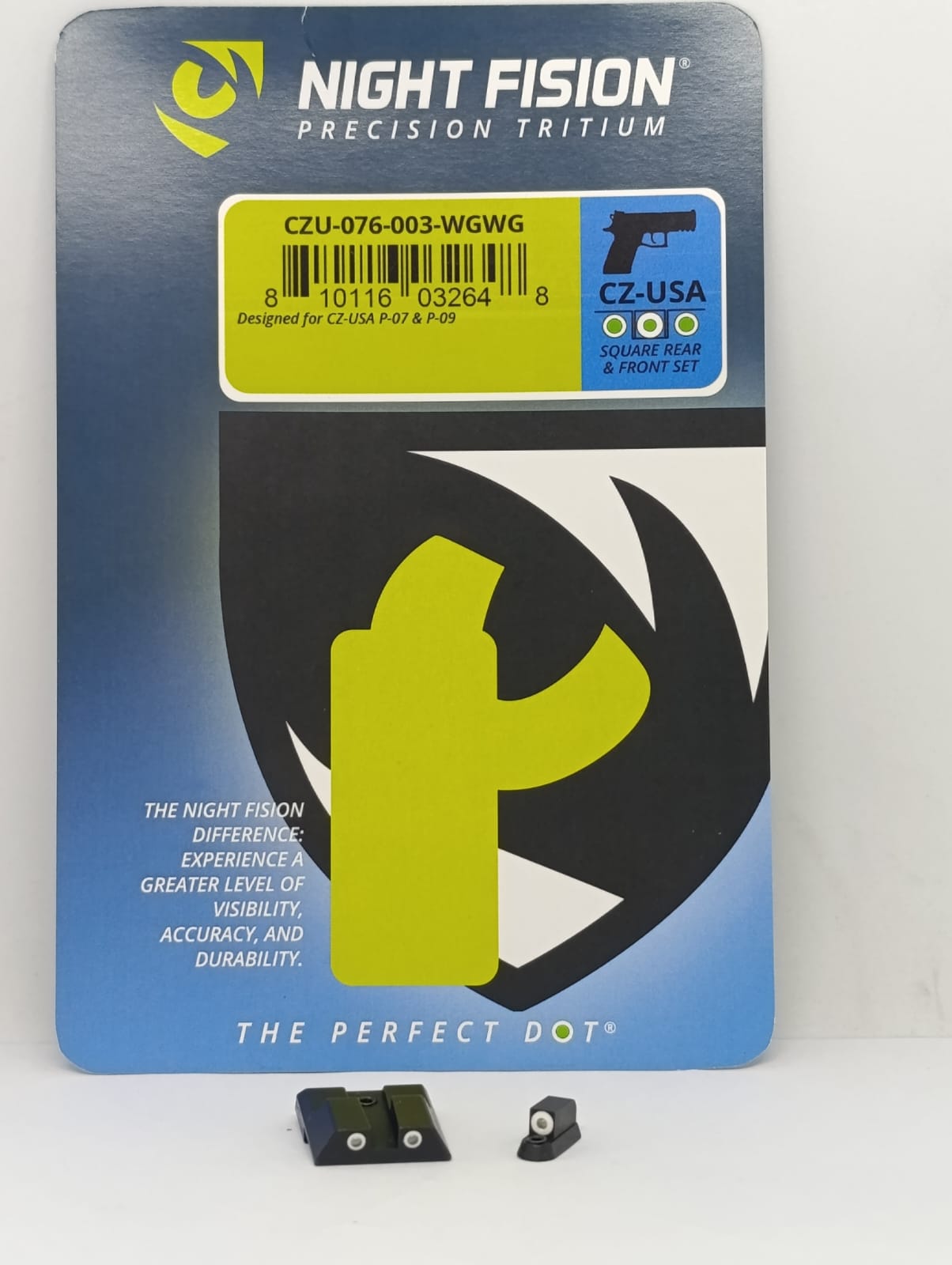 MIRA NIGHT FISION PARA CZ P-07/P-09 GAS TRITIUM (CZU-076-003-WGWG) - Imagen 2