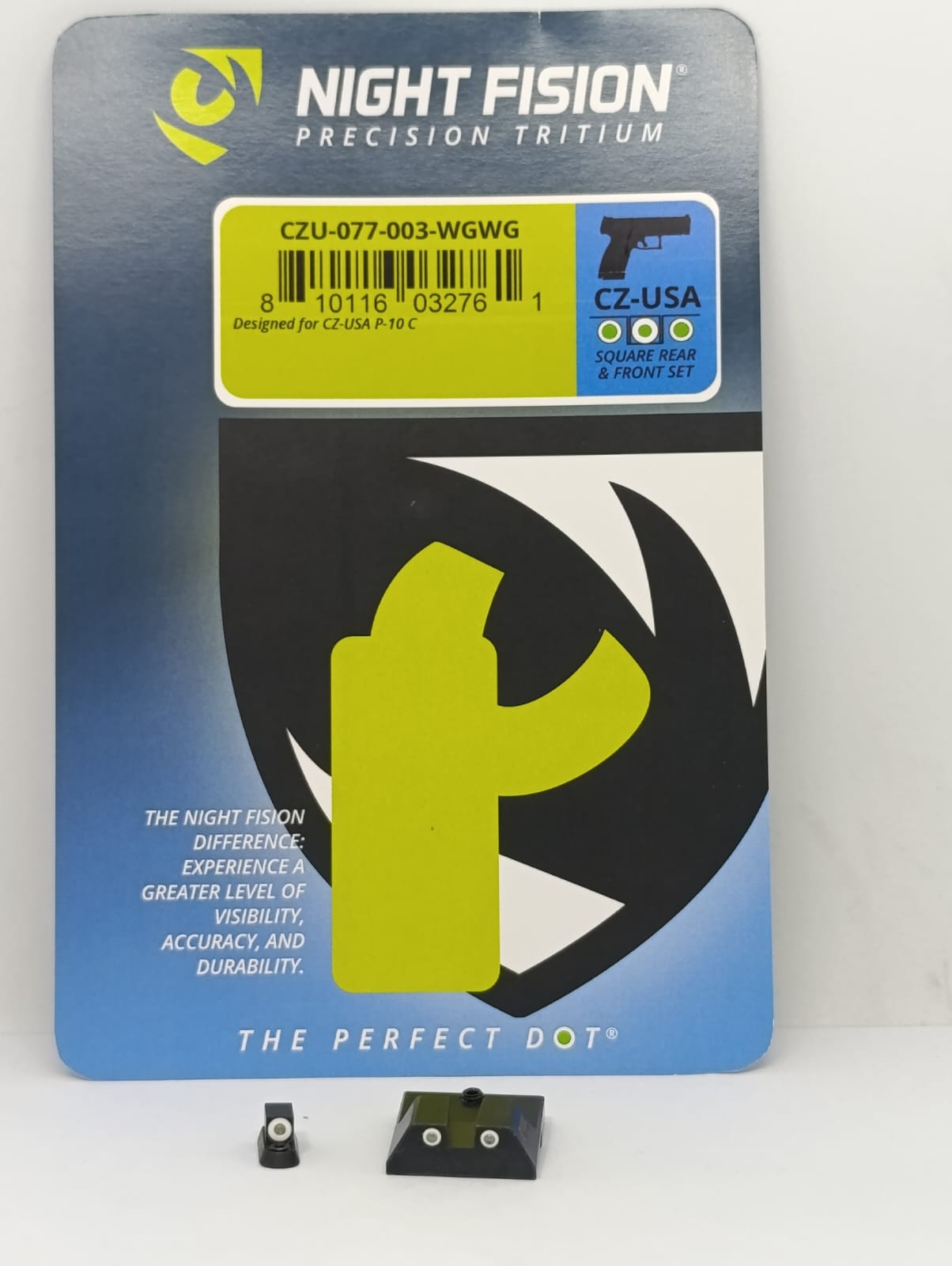 MIRA NIGHT FISION PARA CZ P-10C GAS TRITIUM (CZU-077-003-WGWG) - Imagen 3