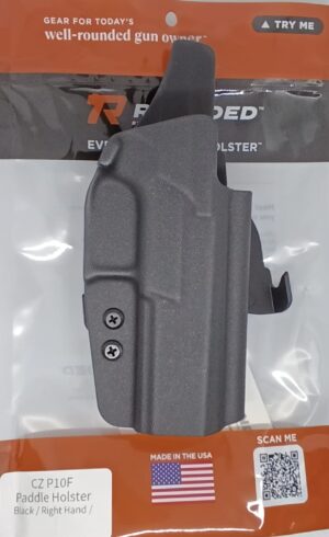 FUNDA ROUNDED PARA CZ P10F EXTERNO DE PALETA COLOR NEGRO MATERIAL KYDEX (03010081)