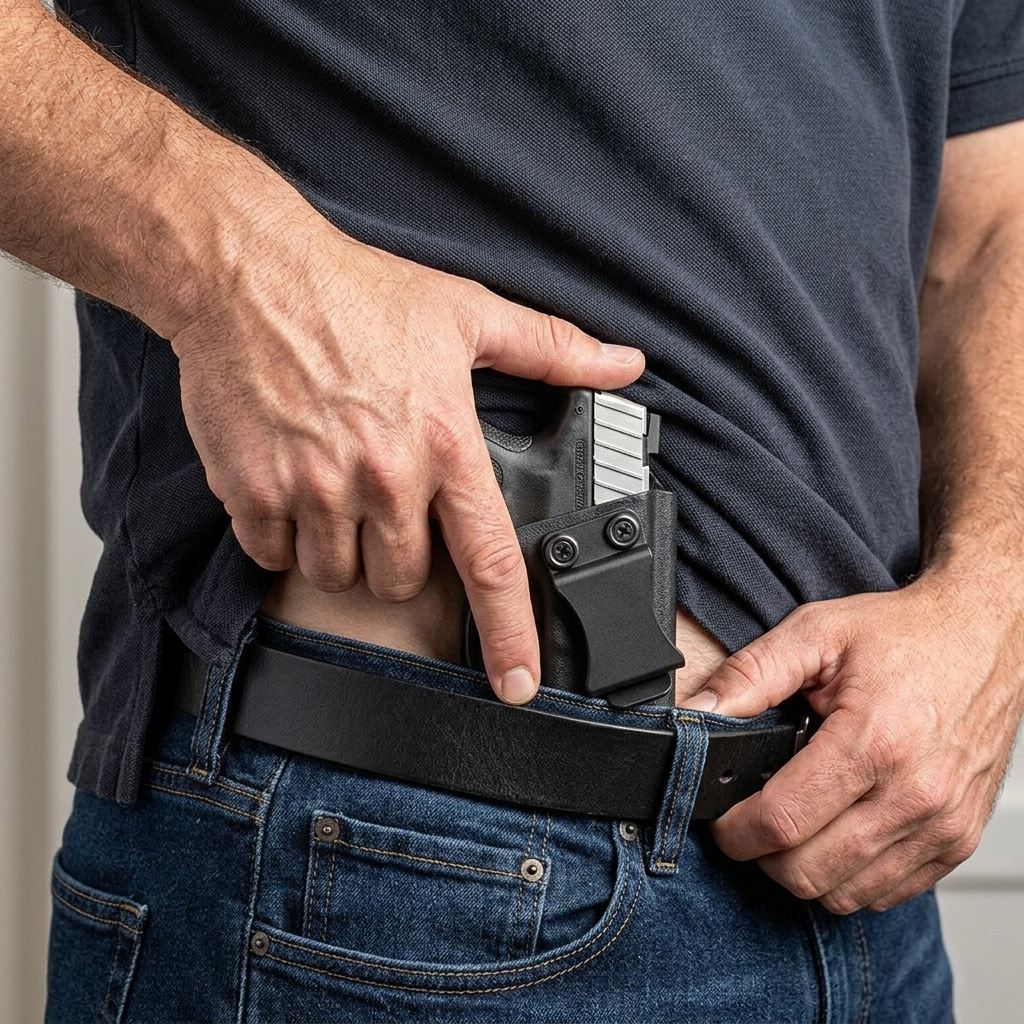 FUNDA ROUNDED PARA SMITH & WESSON SD9VE/SD40VE INTERNO CLIP AL CINCHO COLOR NEGRO MATERIAL KYDEX (03.010.091) - Imagen 3