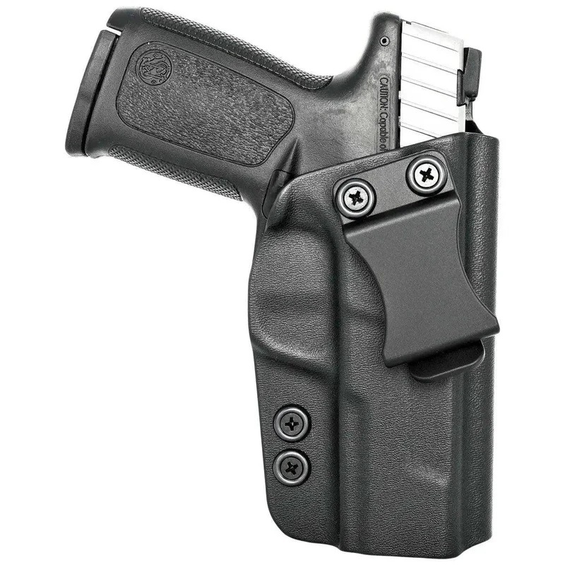 FUNDA ROUNDED PARA SMITH & WESSON SD9VE/SD40VE INTERNO CLIP AL CINCHO COLOR NEGRO MATERIAL KYDEX (03.010.091)
