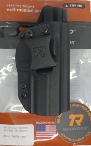 FUNDA ROUNDED PARA JERICHO II/II M INTERNO CLIP AL CINCHO COLOR NEGRO MATERIAL KYDEX (03.010.083)