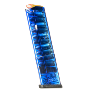 TOLVA PARA GLOCK 43 9MM 12 TIROS AZUL TRANSPARENTE - ETS