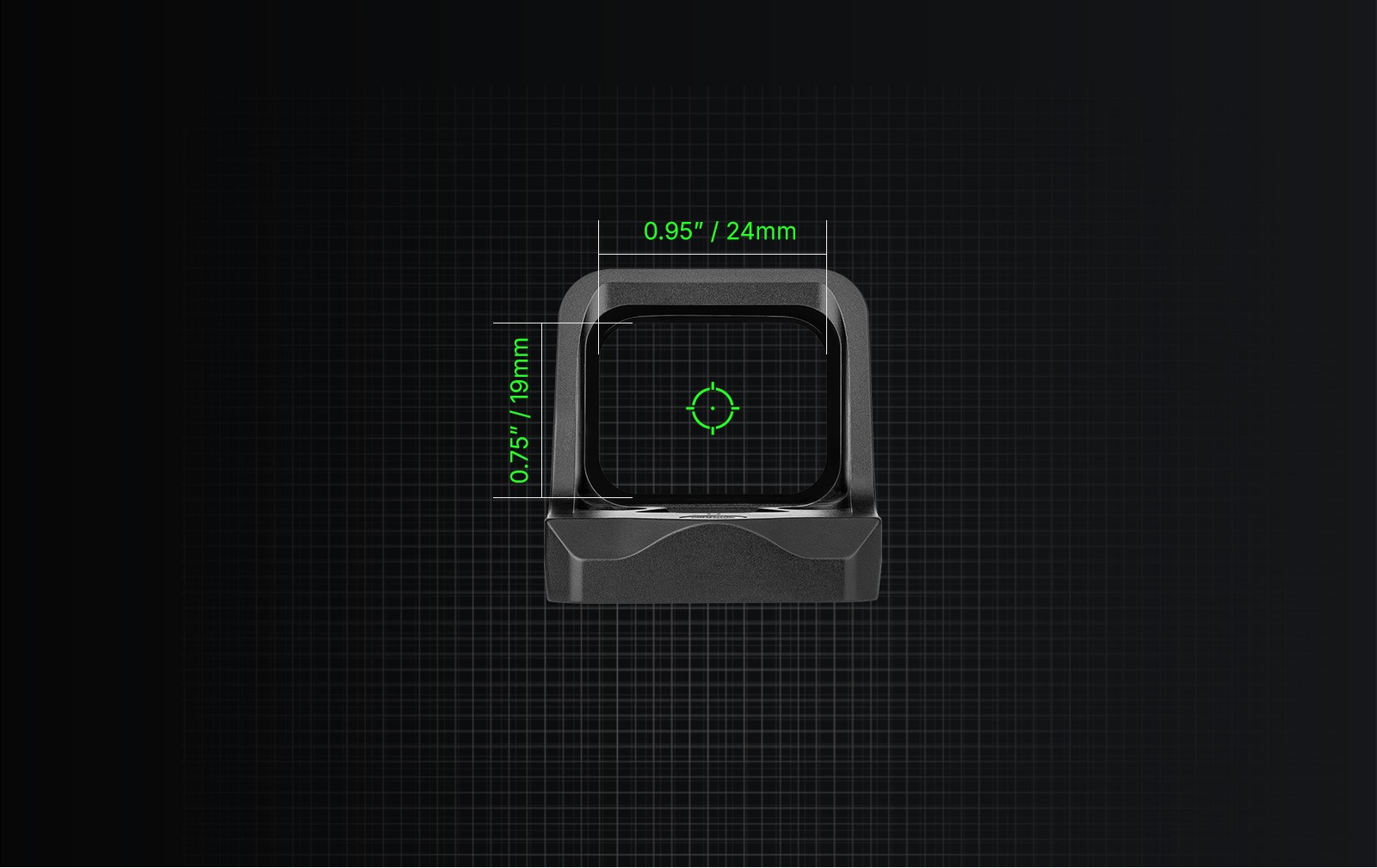 MIRA ELECTRONICA OSIGHT C GN, PUNTO VERDE AUTO ON/OFF, USO DE BATERIA CR1632 DESECHABLE - COLOR NEGRO - Imagen 5