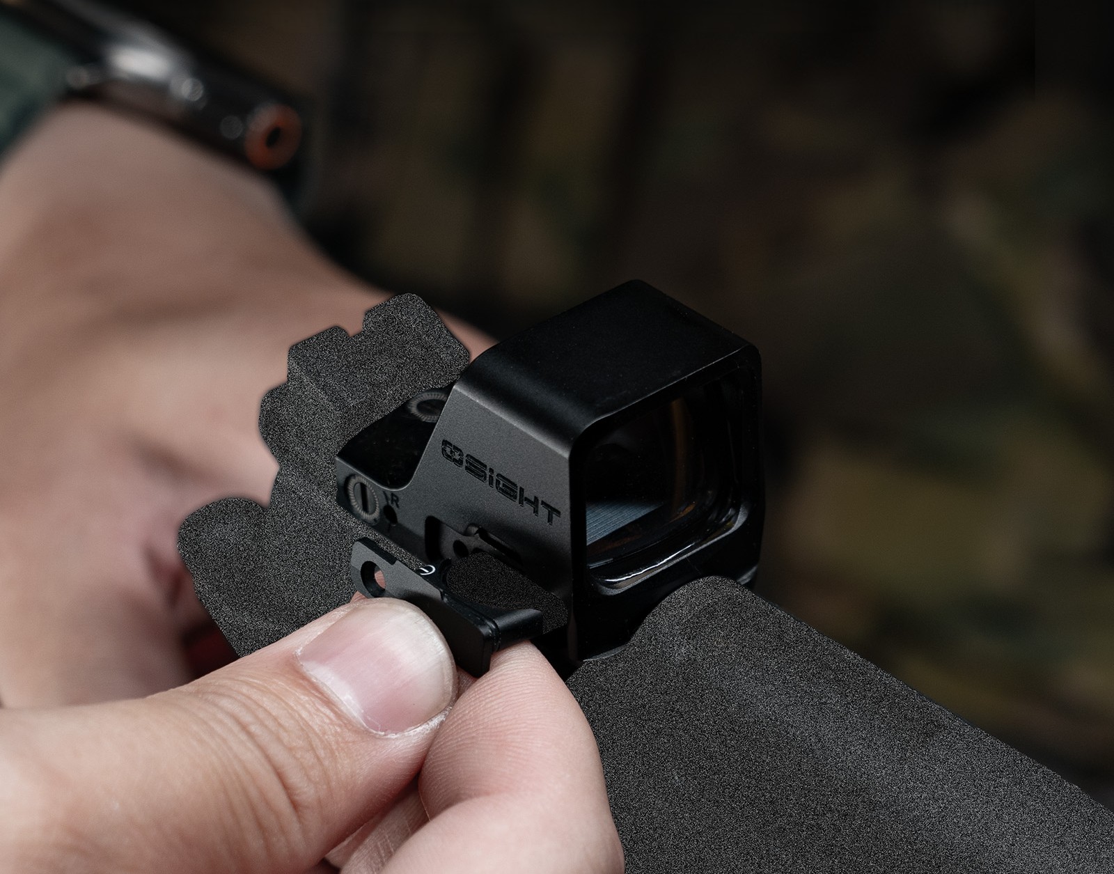 MIRA ELECTRONICA OSIGHT C GN, PUNTO VERDE AUTO ON/OFF, USO DE BATERIA CR1632 DESECHABLE - COLOR NEGRO - Imagen 7