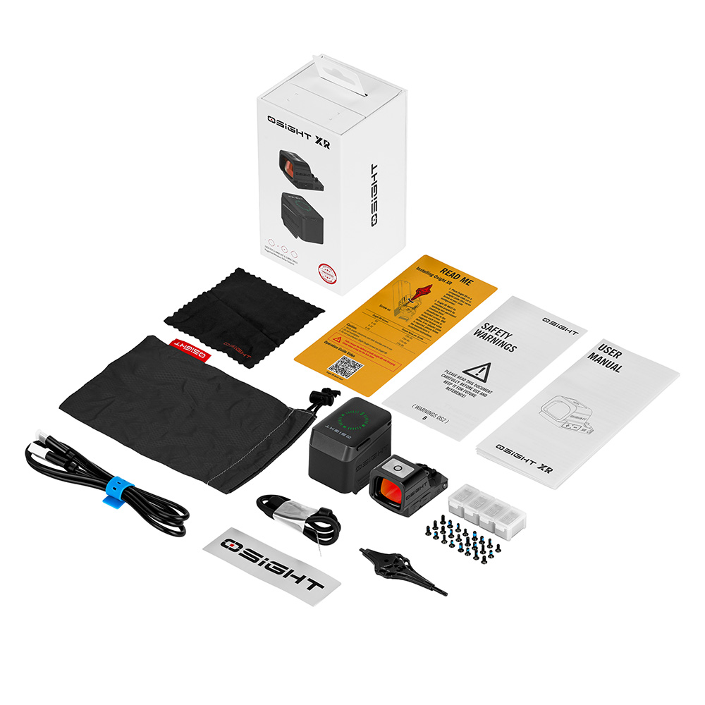 MIRA ELECTRONICA OSIGHT XR PUNTO ROJO, AUTO ON/OFF, COBERTOR MAGNETICO RECARGABLE, SELLADA - COLOR NEGRO - Imagen 2