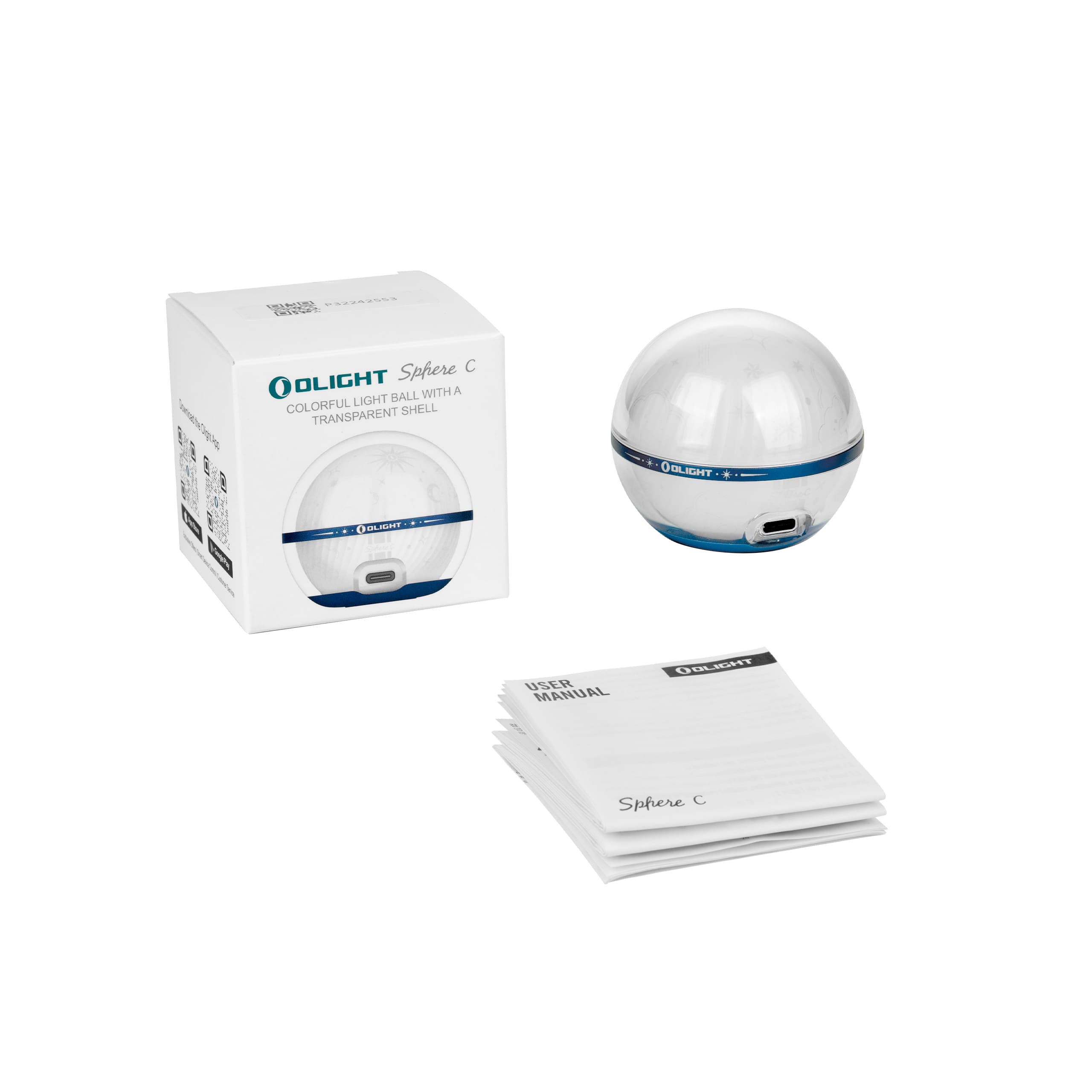 ESFERA DE LUZ, 20 MODOS DE COLOR, APP PARA PROGRAMAR - TRASNPARENTE - Imagen 2