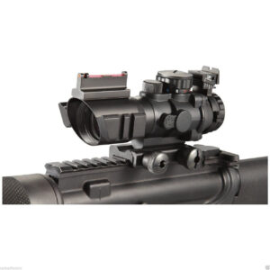 MIRA TELESCOPICA 4x32 ILUMINACION VERDE/ROJA C/FIBRA OPTICA - ADE OPTICS (4x32)