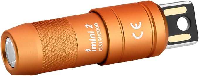 Linterna mini recargable imini 2 - Color Naranja y Azul