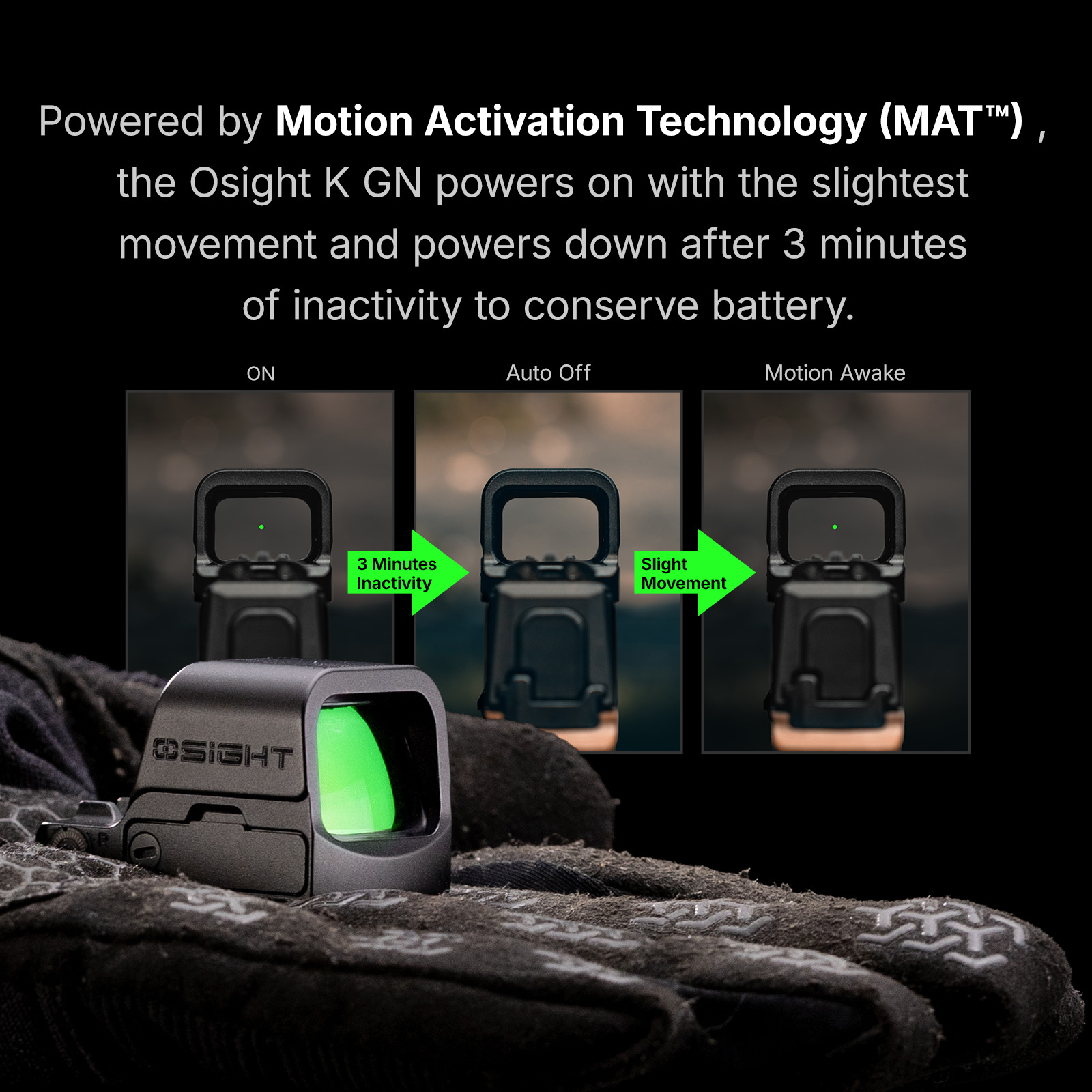 OSIGHT K GN - MIRA RÉFLEX ABIERTA - Imagen 6